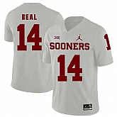 Oklahoma Sooners 14 Emmanuel Beal White College Football Jersey Dzhi,baseball caps,new era cap wholesale,wholesale hats